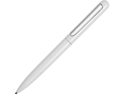 Ручка металлическая шариковая Skate, белый/серебристый