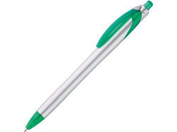 Ручка шариковая Каприз Сильвер, серебристый/зеленый