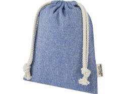 Маленькая подарочная сумка Pheebs объемом 0,5 л из хлопка плотностью 150 г/м², синий