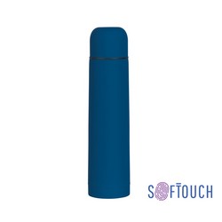 Термос "Родос" с покрытием soft touch 1 л., синий