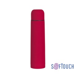 Термос "Родос" с покрытием soft touch 1 л., красный