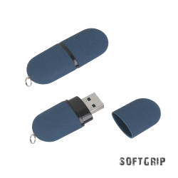 Флеш-карта "Камень" в футляре, объем памяти 32GB, покрытие soft grip 