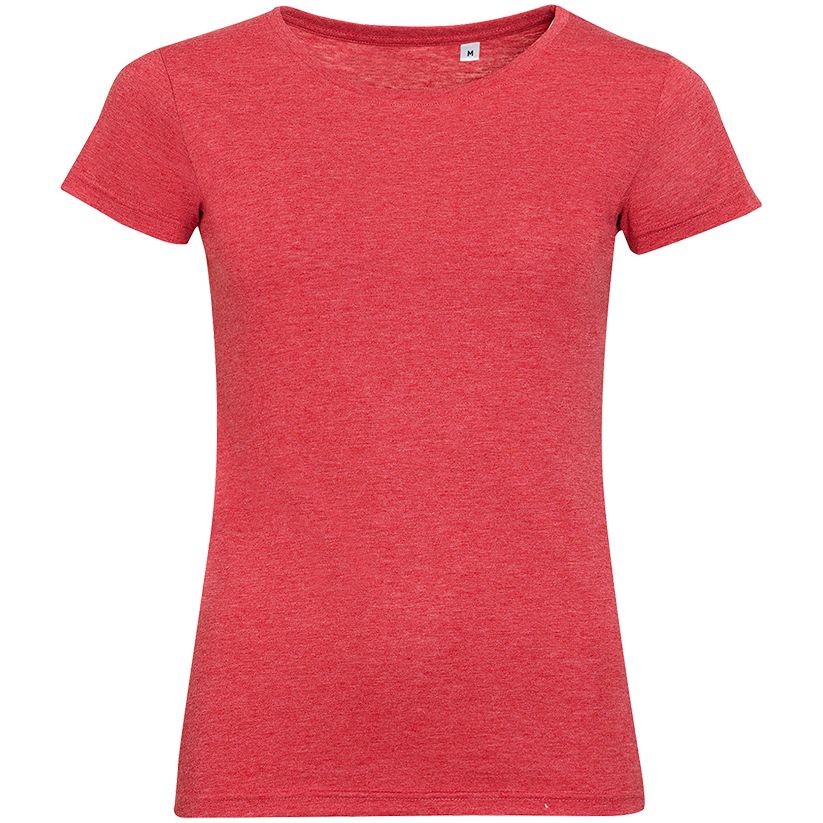 Футболка женская Mixed Women, красный меланж, размер XL