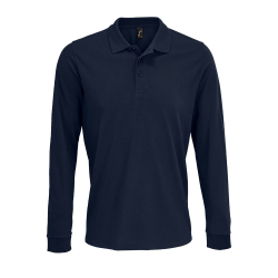 Рубашка поло с длинным рукавом Prime LSL, темно-синяя, размер 5XL