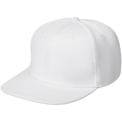 Бейсболка Snapback с прямым козырьком, белая