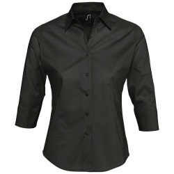 Рубашка женская с рукавом 3/4 Effect 140 черная, размер XL