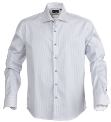 Рубашка мужская в полоску Reno, серая, размер XXL