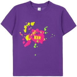 Футболка детская «Пятно Maker», фиолетовая, на рост 130-140 см (10 лет)