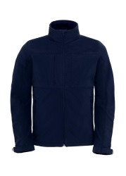 Куртка мужская Hooded Softshell темно-синяя, размер S