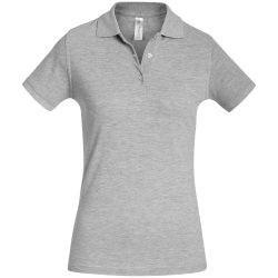 Рубашка поло женская Safran Timeless серый меланж, размер L