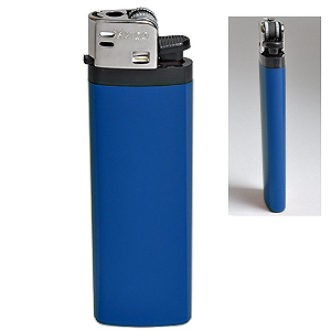 Зажигалка кремниевая ISKRA, синяя, 8,18х2,53х1,05 см, пластик/тампопечать