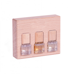 Набор парфюма для автомобиля и интерьера (3шт) ,11,5х9,3х2,7 см, дерево , стекло