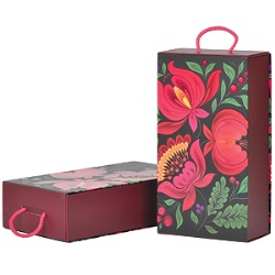 Коробка подарочная "Калинка", складная, 31,5х18х8 см, кашированный картон