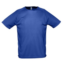 Футболка мужская "Sporty", ярко-синий_XL, 100% воздухопроницаемый полиэстер, 140 г/м2