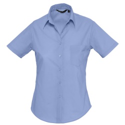 Рубашка"Escape", васильковый_XL, 65% полиэстер, 35% хлопок, 105г/м2