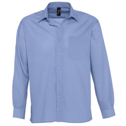 Рубашка"Baltimore", васильковый_L, 65% полиэстер, 35% хлопок, 105г/м2