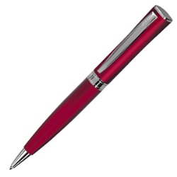 WIZARD, ручка шариковая, красный/хром, металл
