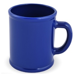 Кружка "Радуга"; синяя, D=7,9см, H=9,6см, 300мл; пластик; тампопечать