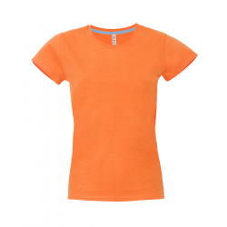 Футболка женская "California Lady", оранжевый, S, 100% хлопок, 150 г/м2