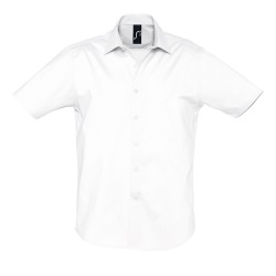 Рубашка мужская "Broadway", белый_M, 97% х/б, 3% п/э, 140г/м2