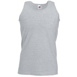 Майка мужская "Athletic Vest", серый_S, 100% х/б, 160 г/м2