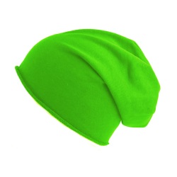 Шапка "BROOKLIN", зеленый неон, 60% хлопок, 40% полиэстер, плотность 320 г/м2