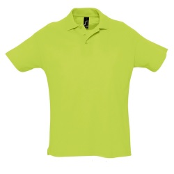 Рубашка поло мужская SUMMER II, зелёное яблоко, 2XL, 100% хлопок, 170 г/м2