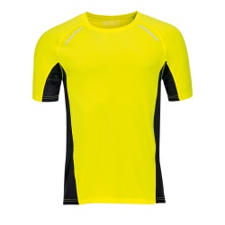 Футболка для бега "Sydney men", желтый_XL, 92% полиэстер, 8% эластан, 180 г/м2