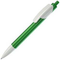 TRIS, ручка шариковая, ярко-зеленый корпус/белый, пластик