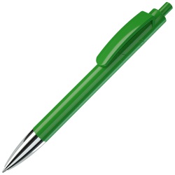 TRIS CHROME, ручка шариковая, зеленый/хром, пластик