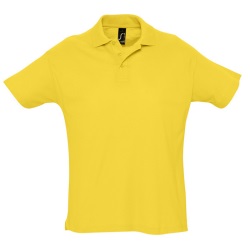 Рубашка поло мужская SUMMER II, жёлтый, S, 100% хлопок, 170 г/м2