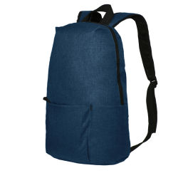 Рюкзак BASIC, темно-синий меланж, 27x40x14 см, oxford 300D