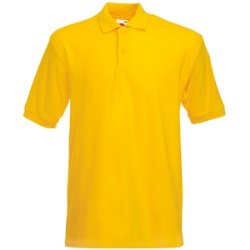 Рубашка поло мужская PREMIUM POLO, желтый, 2XL, 100% хлопок, 180 г/м2