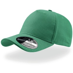 Бейсболка "GEAR", 5 клиньев, застежка на липучке, зеленый, ткань1:100% х/б, ткань2:100%п/э, 260г/м2