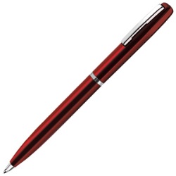 CLICKER, ручка шариковая, красный/хром, металл