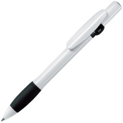 ALLEGRA, ручка шариковая, черный/белый, пластик