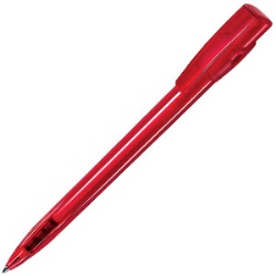 KIKI LX, ручка шариковая, прозрачный красный, пластик