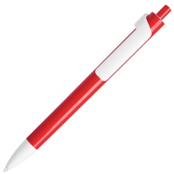 FORTE, ручка шариковая, красный/белый, пластик