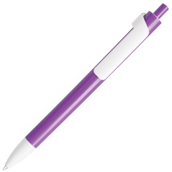 FORTE, ручка шариковая, фиолетовый/белый, пластик
