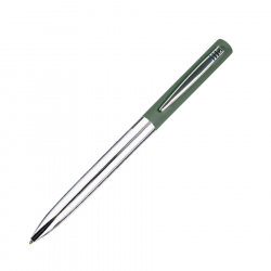 CLIPPER, ручка шариковая, темно-зеленый/хром, металл, покрытие soft touch