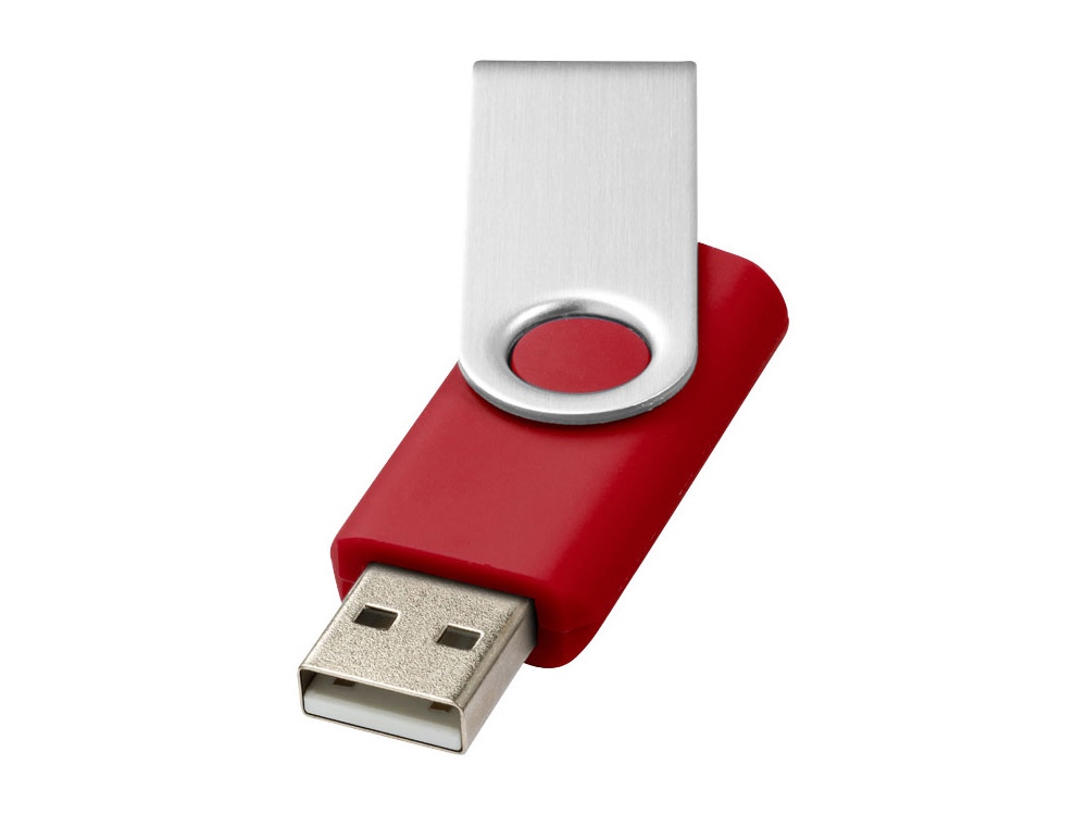 Флеш-карта Rotate USB 2.0 на 2 Гб, красный