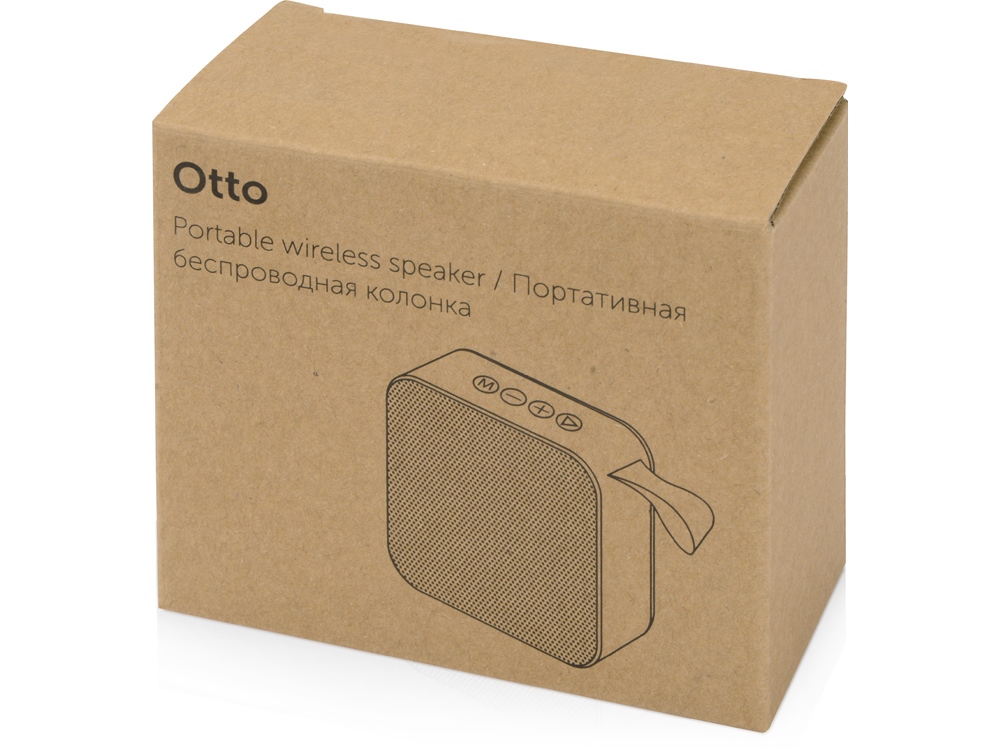 Портативная колонка Otto, красный/черный (Р)