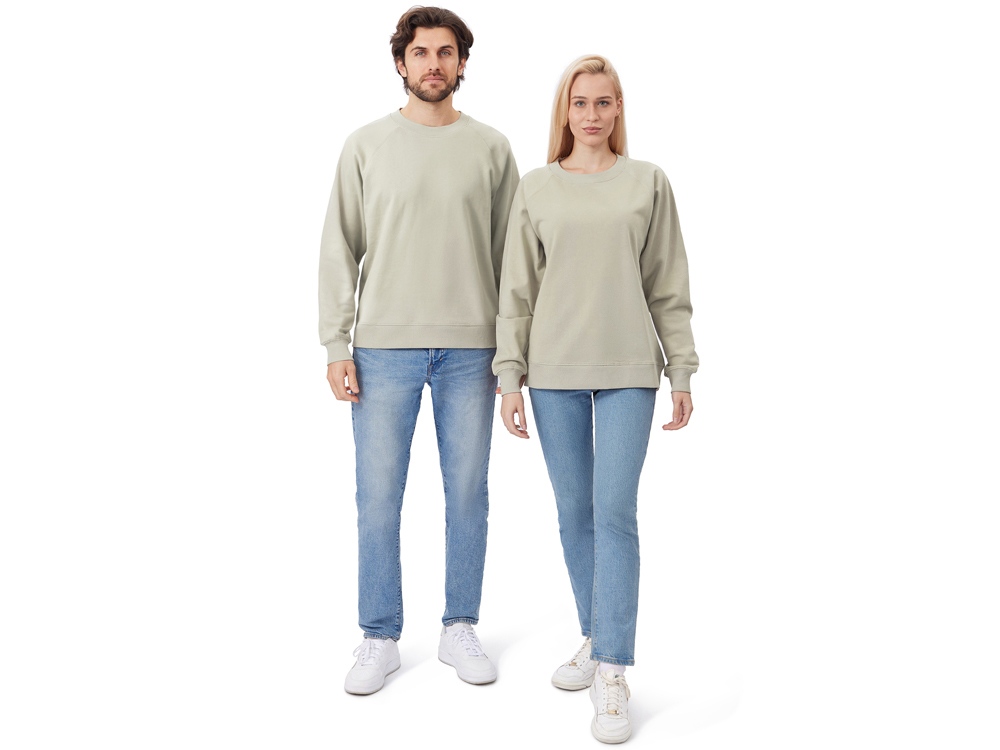 Свитшот оверсайз с рукавом реглан Belgrade, унисекс, оливковый