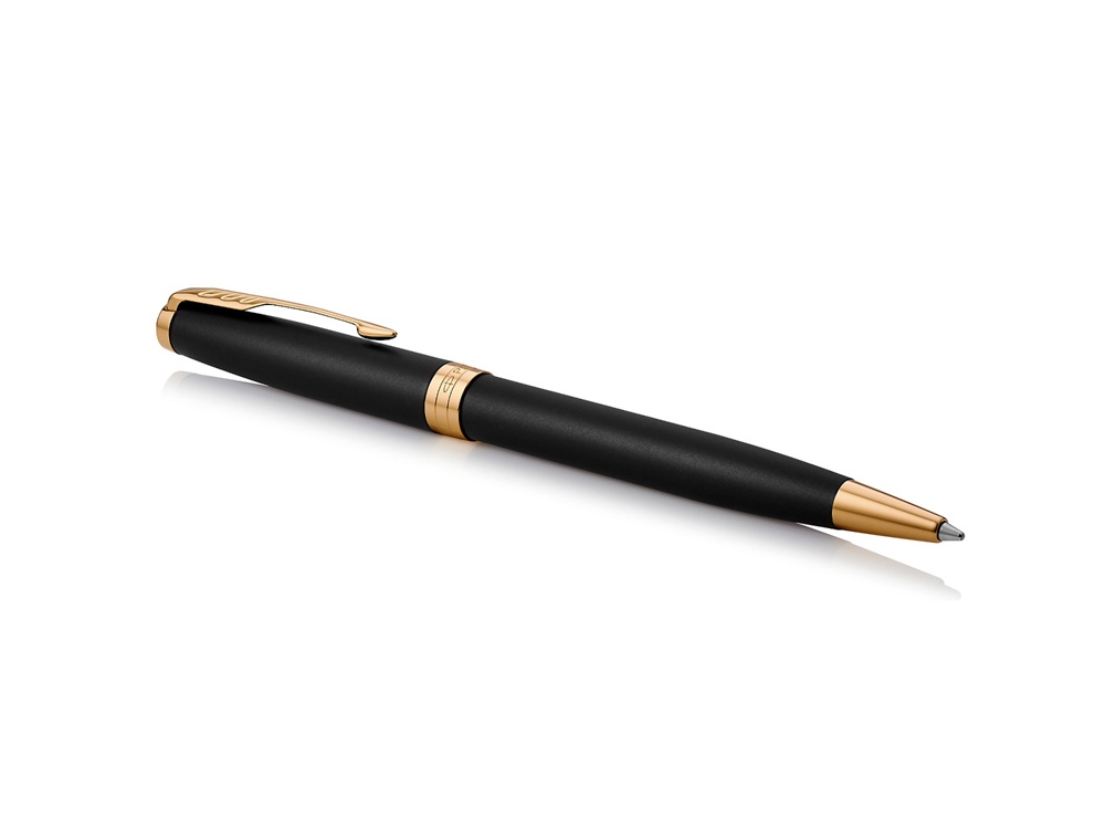 Ручка шариковая Parker Sonnet Core Matte Black GT, черный/золотистый