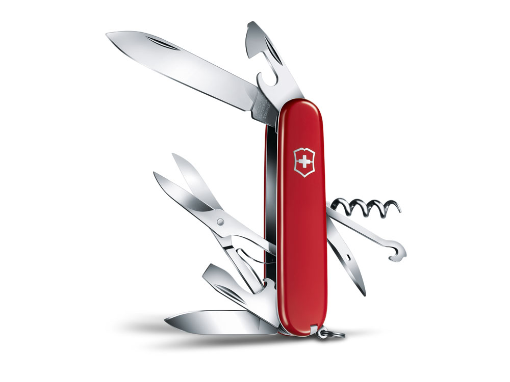 Нож перочинный VICTORINOX Climber, 91 мм, 14 функций, красный