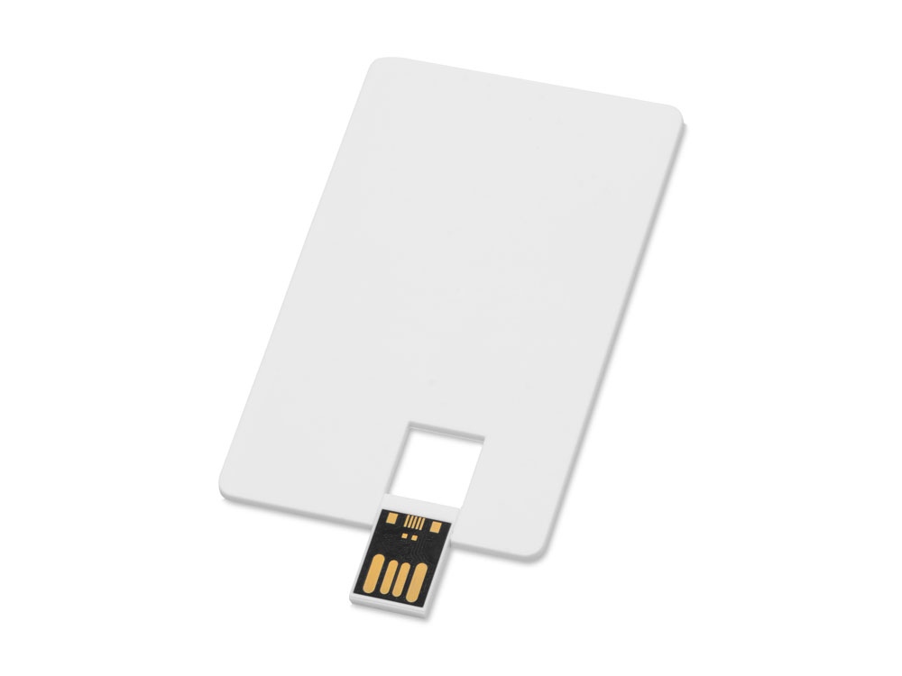 Флеш-карта USB 2.0 16 Gb в виде пластиковой карты Card, белый