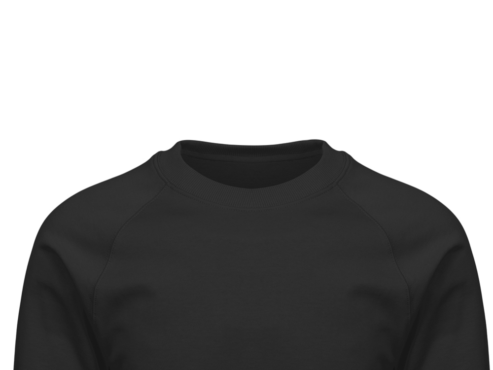 Свитшот оверсайз с рукавом реглан Belgrade, унисекс, черный