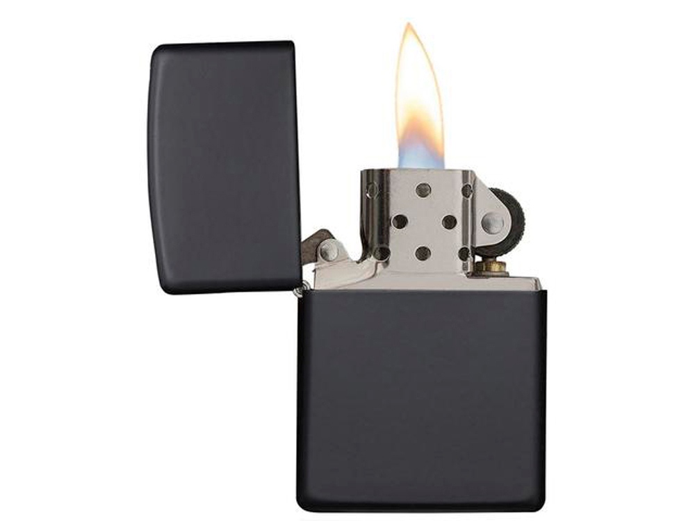 Зажигалка ZIPPO Classic с покрытием Black Matte, латунь/сталь, чёрная, матовая, 38x13x57 мм