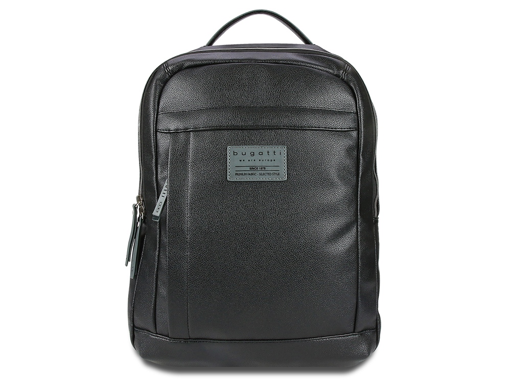 Рюкзак BUGATTI Moto D 15'', чёрный, полиуретан, 32х13х43 см, 16 л