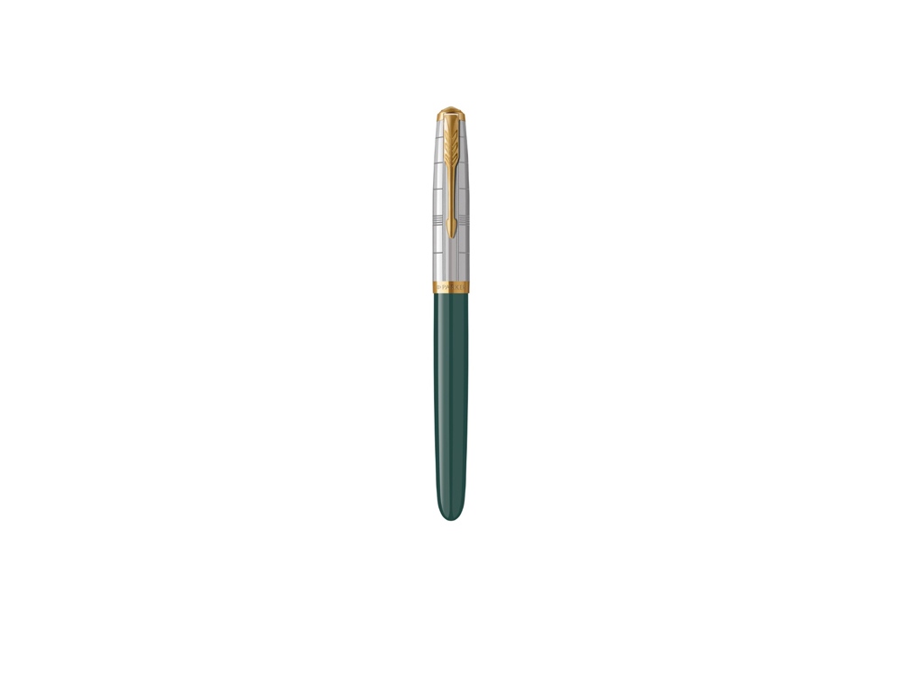 Перьевая ручка Parker 51 Premium Forest Green GT, перо: F чернила: Black, Blue, в подарочной упаковке.